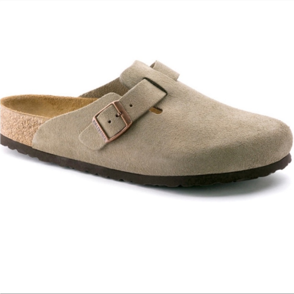 NWT Birkenstock Boston Clog Taupe EU 36